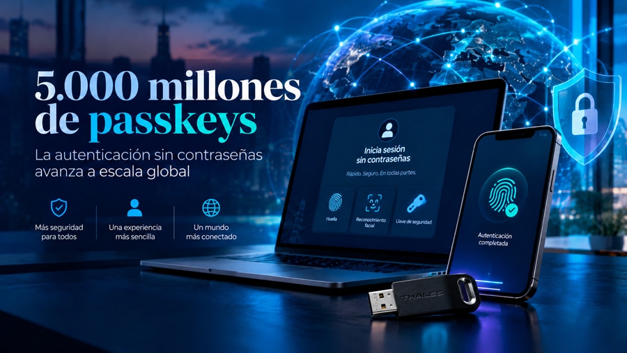 Passkeys FIDO y autenticación sin contraseñas